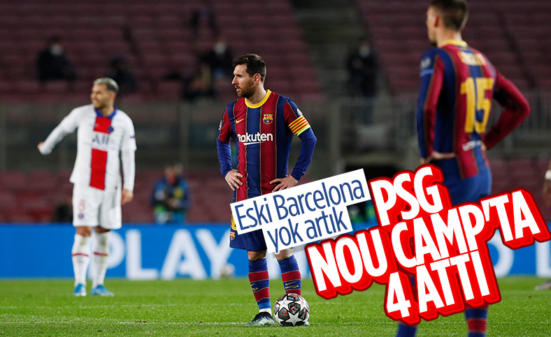 PSG deplasmanda Barça'yı 4 - 1 mağlup etti