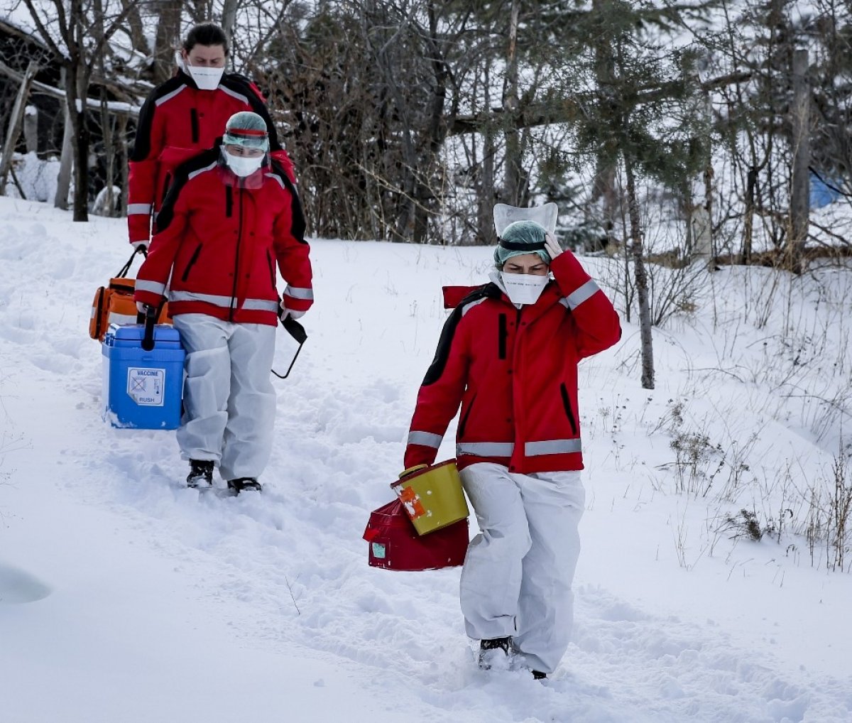 Vaccine applications continue in intense winter conditions #3