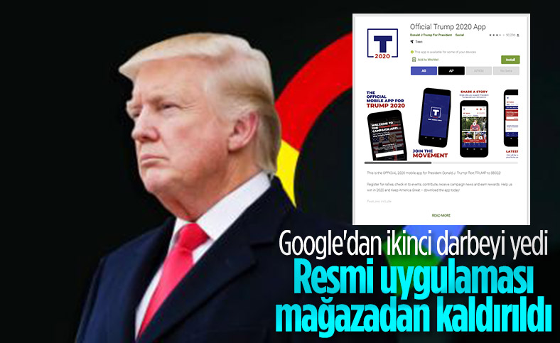 Google, Donald Trump'ın android uygulamasını mağazadan kaldırdı