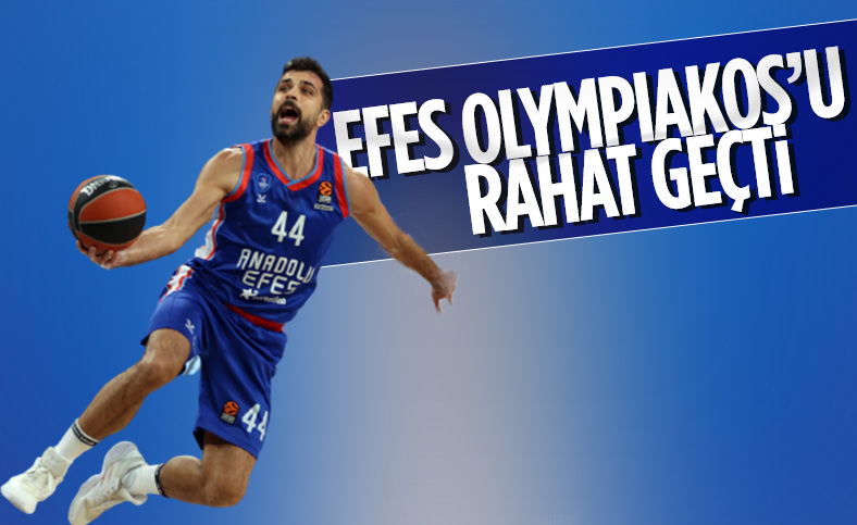 Anadolu Efes Olympiakos'u 23 farkla yendi