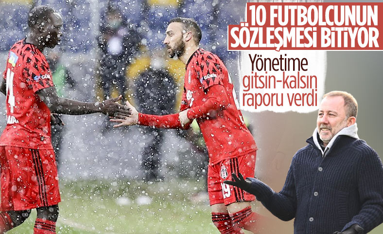Beşiktaş'ta 10 futbolcunun sözleşmesi bitiyor