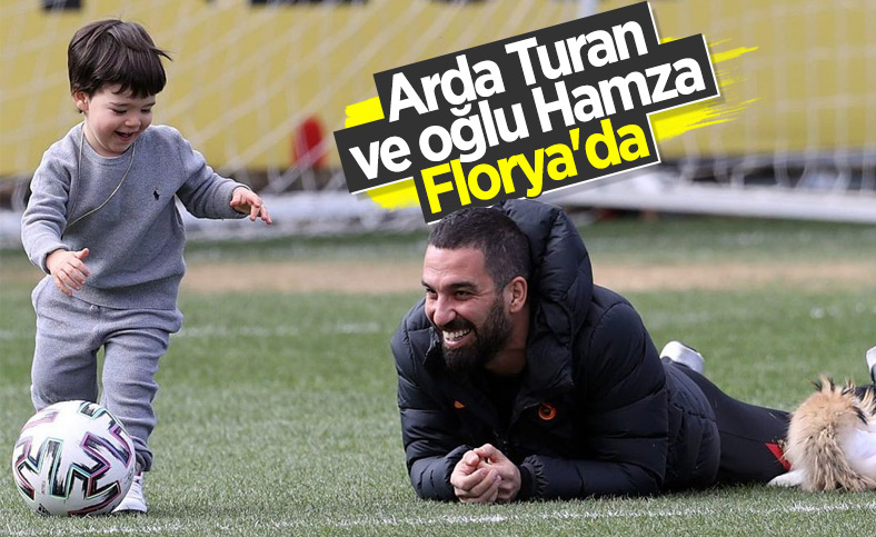 Arda Turan oğluyla birlikte Florya'da