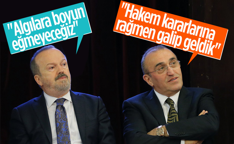 Galatasaray yönetiminden ortak mesaj: Boyun eğmeyeceğiz