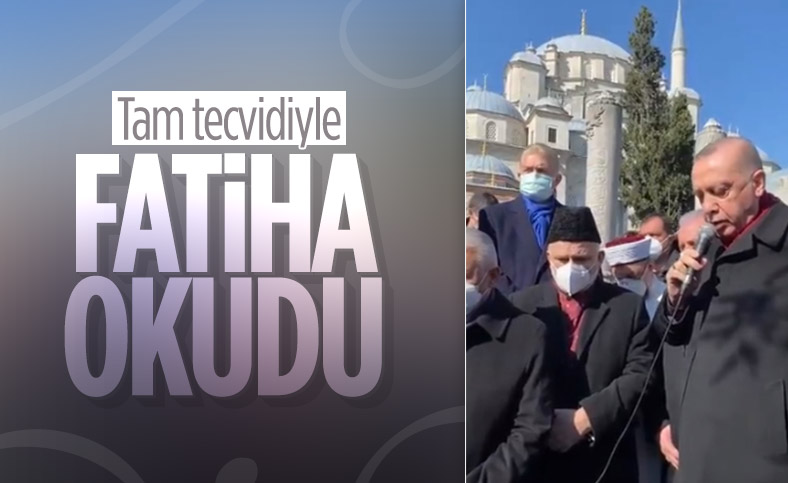 Cumhurbaşkanı Erdoğan, Emin Saraç'ın cenazesinde Fatiha okudu