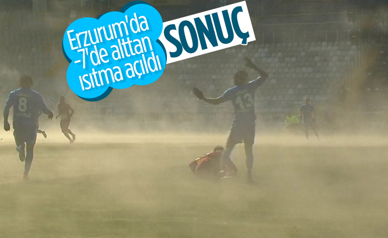 BB Erzurum-Hatayspor maçında ilginç görüntü