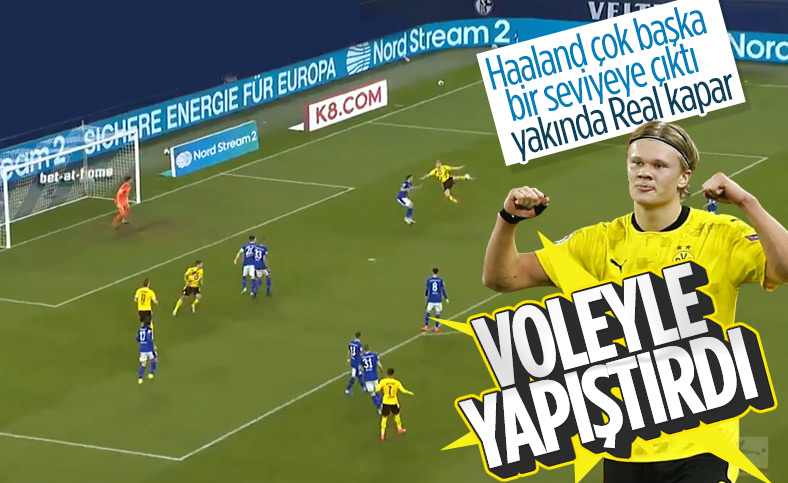 Erling Haaland'dan klas vole golü