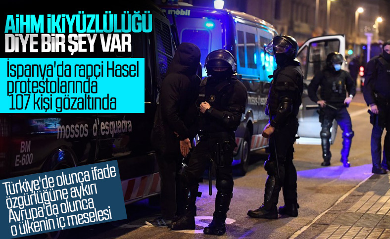 İspanya'da tutuklanan rapçi Hasel'e destek gösterileri devam ediyor