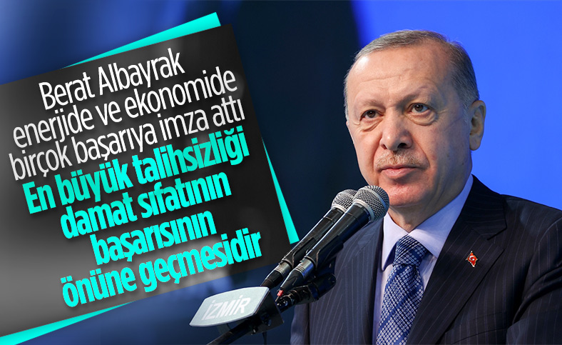 Cumhurbaşkanı Erdoğan, Berat Albayrak'tan övgülerle bahsetti