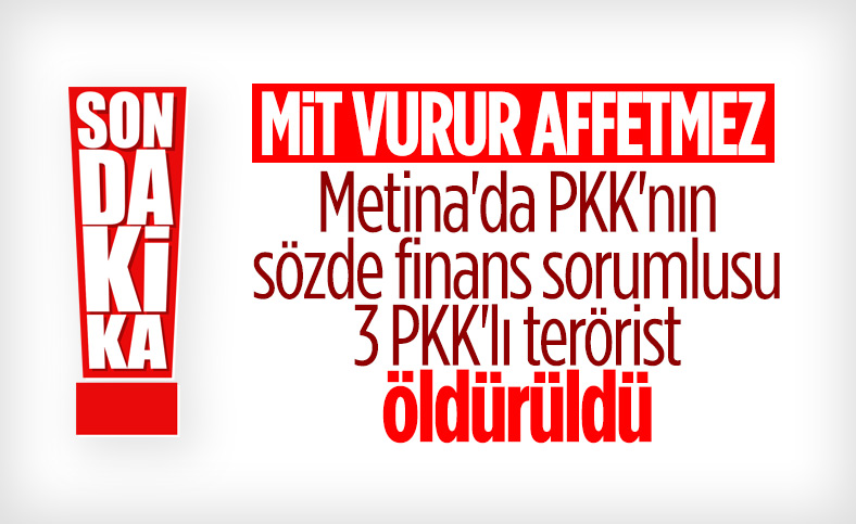 Irak'ta MİT operasyonuyla 3 PKK'lı öldürüldü