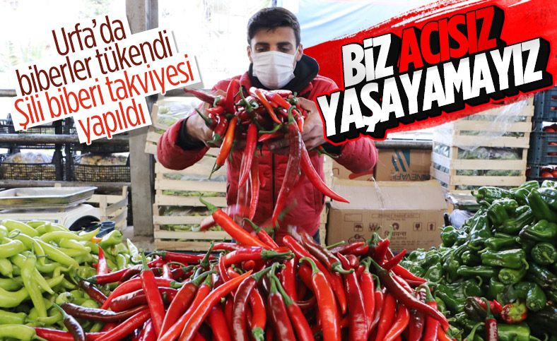 Şanlıurfa'da kente özgü biberler tükendi