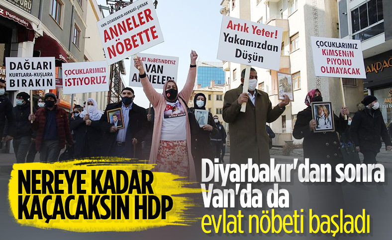 Van'daki aileler, HDP binası önünde oturma eylemi başlattı