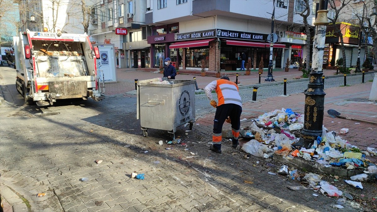 Maltepe de çöpler toplanıyor #4