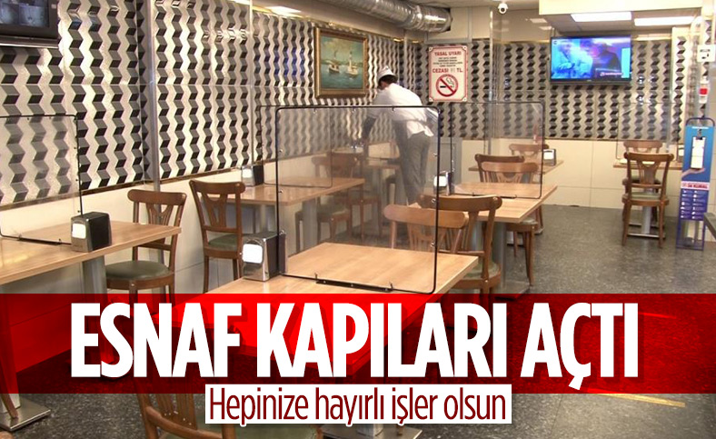 İstanbul'da esnaf kapıları açtı