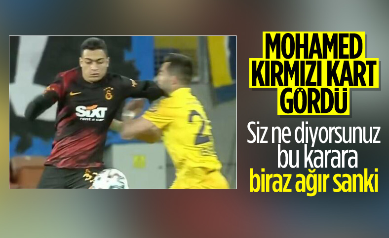 Mostafa Mohamed kırmızı kart gördü