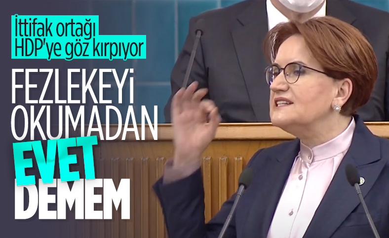 Meral Akşener, HDP'lilerin fezlekeleriyle ilgili tavrını açıkladı