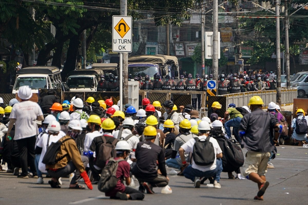 Demonstrators continue their anti-coup protests in Myanmar #4