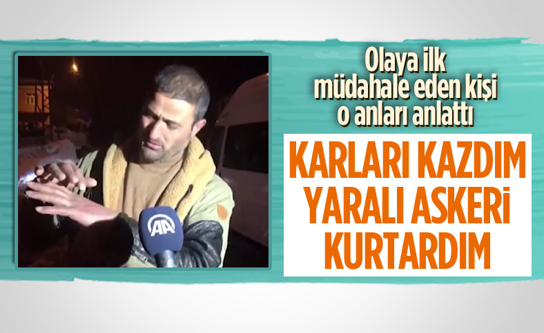 Bitlis'te kaza yerine ulaşan vatandaş o anları anlattı