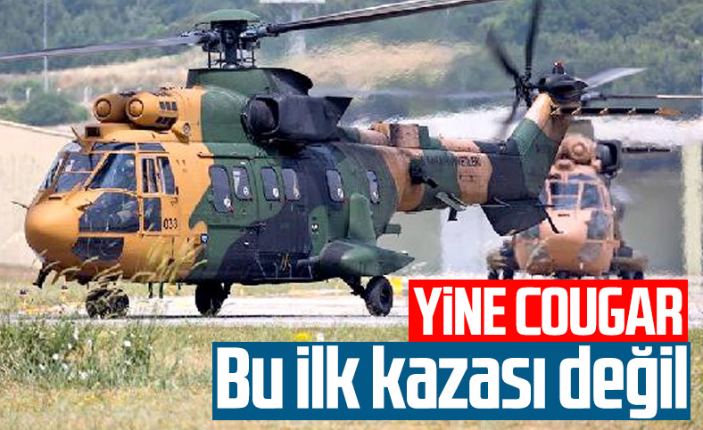 'Cougar' tipi helikopterler bugüne kadar 3 kez daha düştü