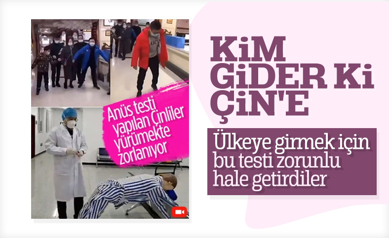 Çin, ülkeye gelen yabancılara anal sürüntü testini zorunlu kıldı
