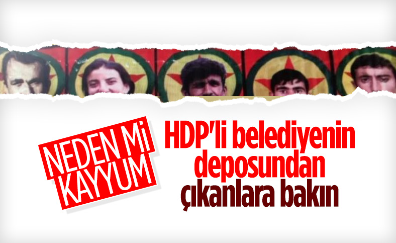 İpekyolu Belediyesi'nin binasında terörist elebaşı Öcalan'ın fotoğrafları ele geçirildi