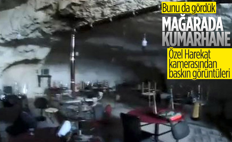 Şanlıurfa'da mağaraya baskın yapan polis kumarhaneyle karşılaştı