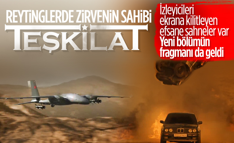 TRT1'in yeni dizisi Teşkilat, reytinglerde zirveye yerleşti