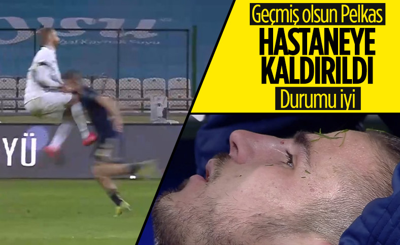 Fenerbahçe'de Pelkas sahayı sedyeyle terk etti