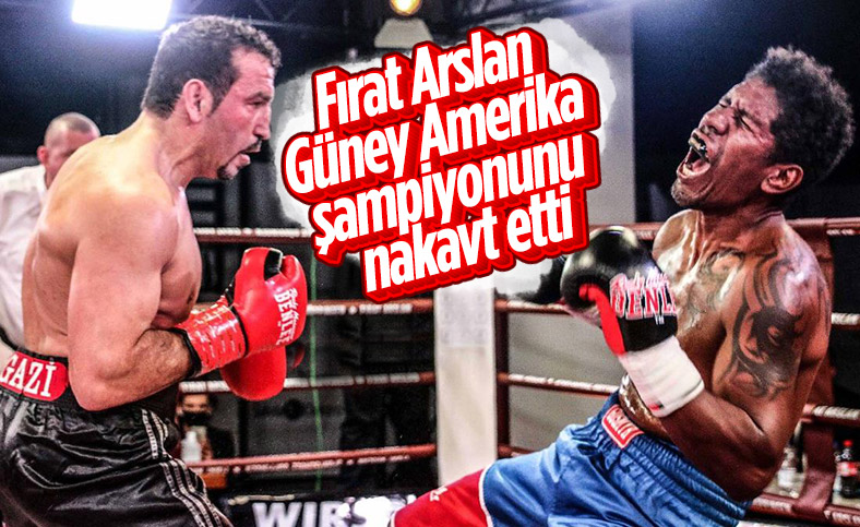 Fırat Arslan, Güney Amerika şampiyonunu nakavt etti