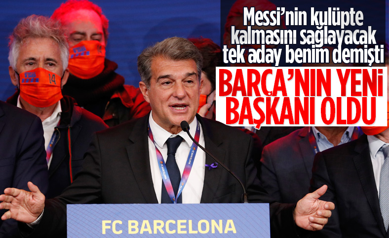 Barcelona'nın yeni başkanı Joan Laporta oldu