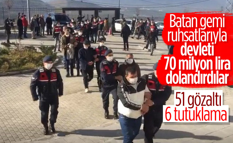 Batan gemi ruhsatlarıyla devleti 70 milyon lira zarara uğrattılar