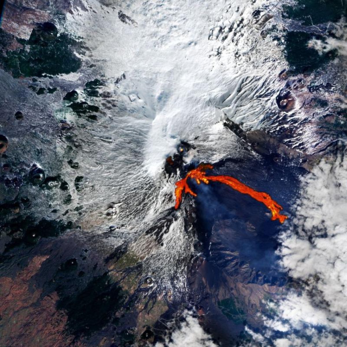 Volcano Etna in Italy spews lava again #12