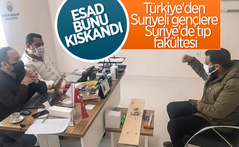 Suriye'nin kuzeyinde kurulan tıp fakültesi eğitime başlıyor