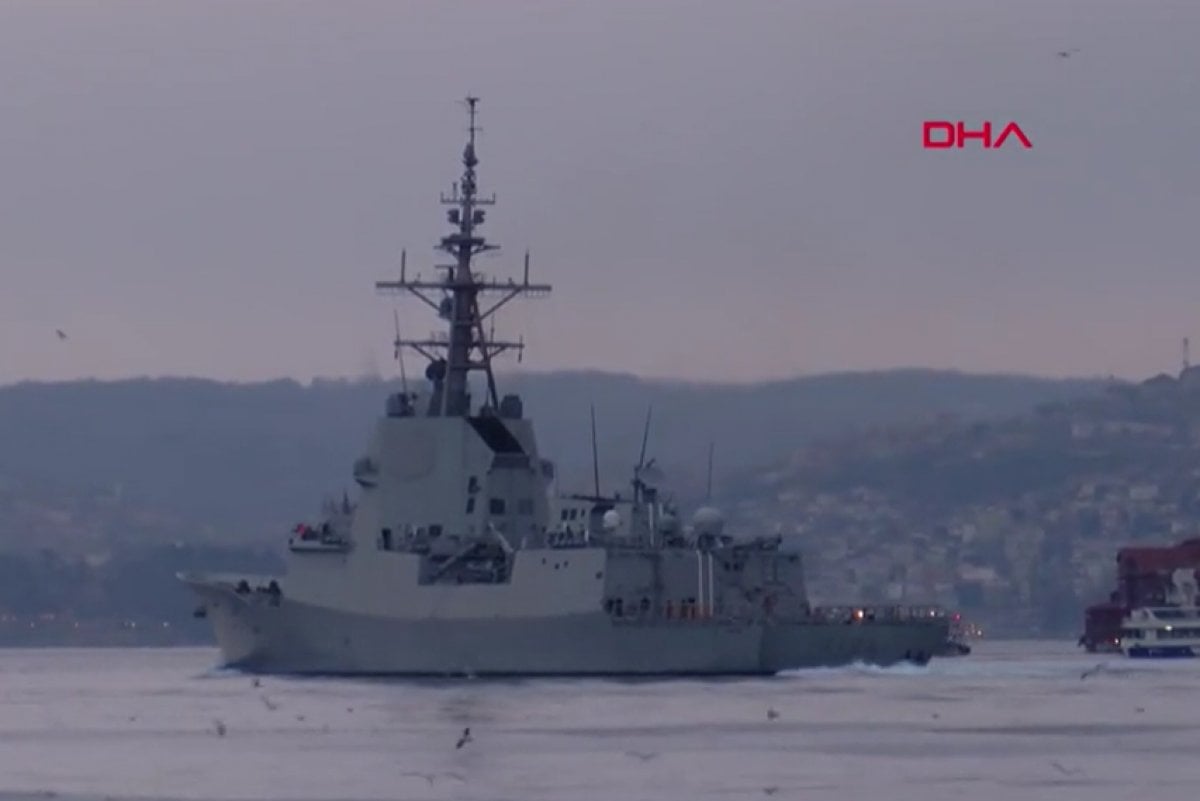 Spanish warship passed through the Bosphorus #4