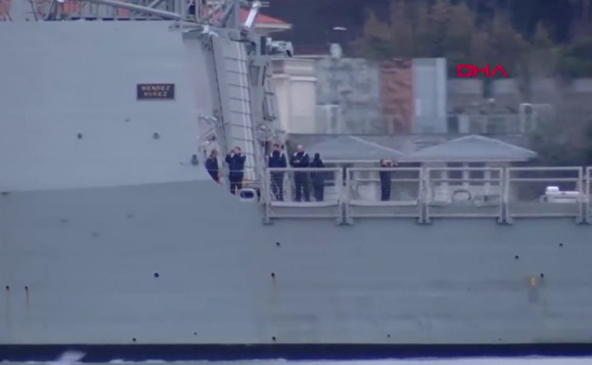 Spanish warship passed through the Bosphorus #3