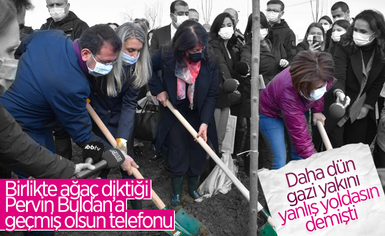 Ekrem İmamoğlu'ndan, Pervin Buldan'a geçmiş olsun telefonu