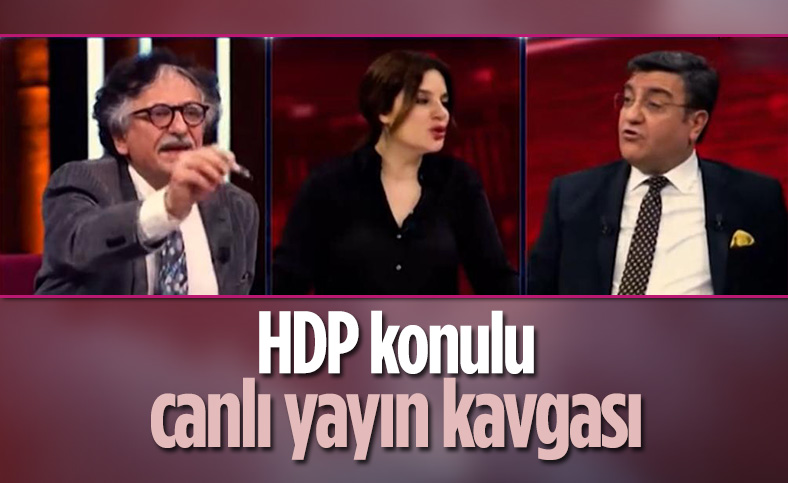 Canlı yayında HDP kavgası