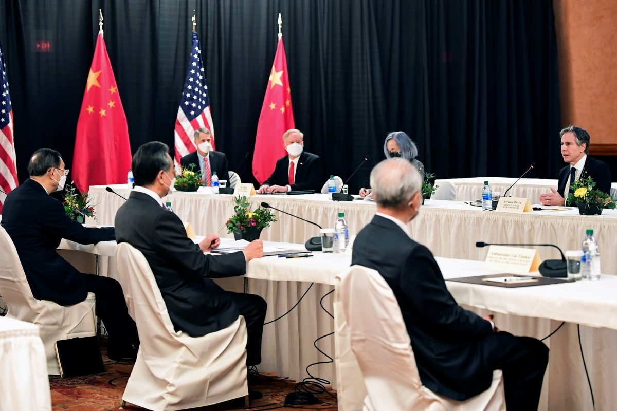 US and Chinese delegations met in Alaska meeting #4