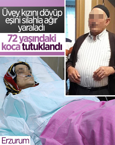 Erzurum'da yaşlı adam tartıştığı eşini silahla göğsünden vurdu