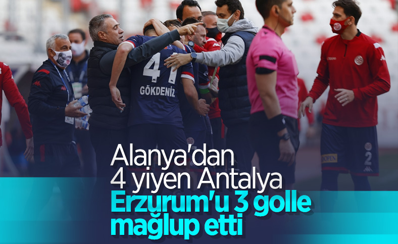 Antalyaspor, BB Erzurum'u 3 golle mağlup etti