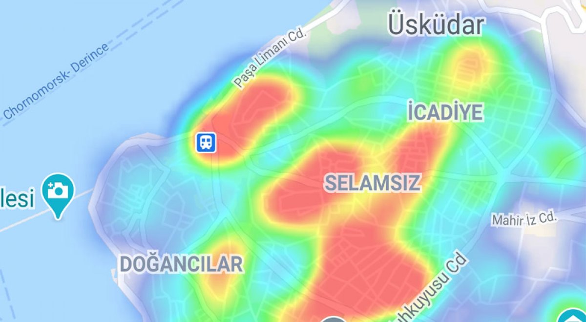 Case density by districts in Istanbul #38