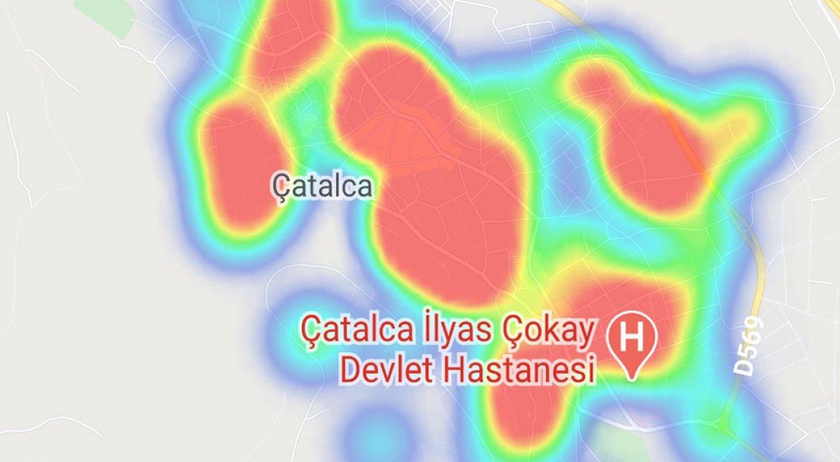 Case density by district in Istanbul #15