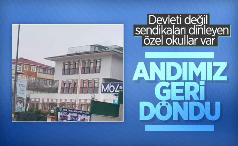 Özel okullarda andımız okutulmaya devam ediyor