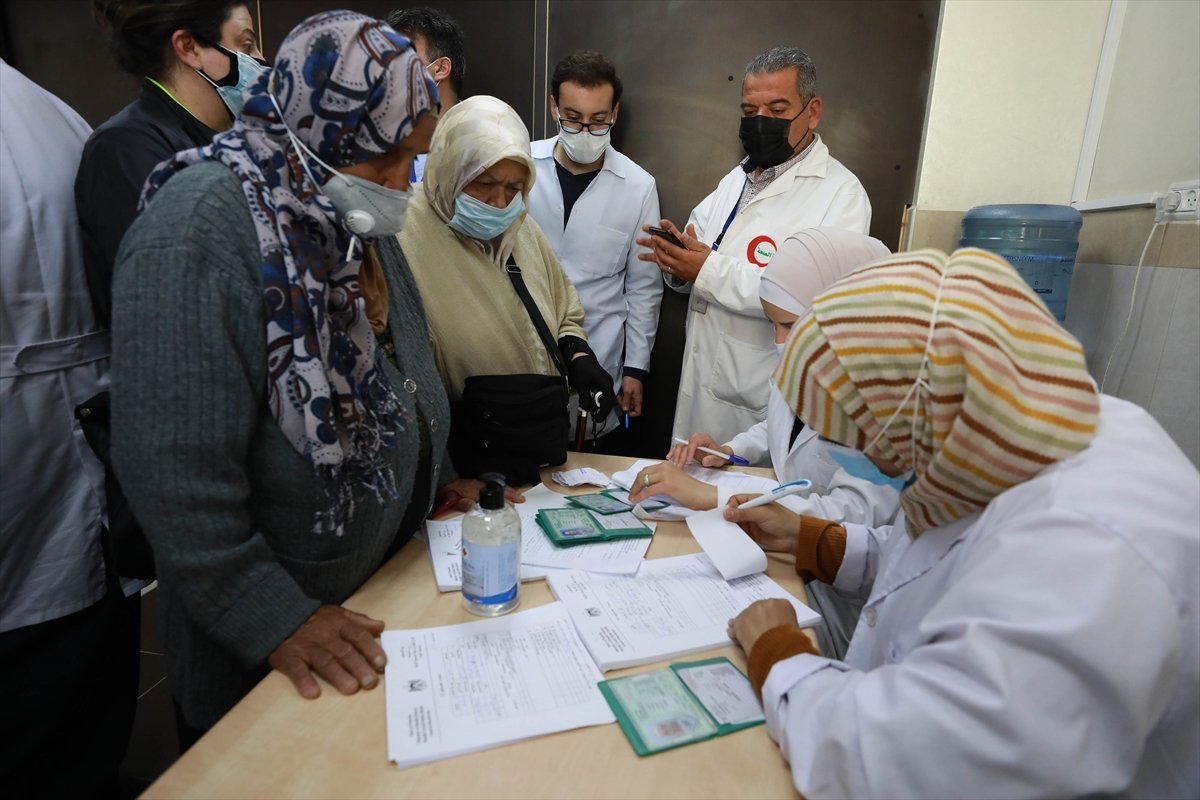 Elderly and chronically ill in Palestine start getting coronavirus vaccine #5