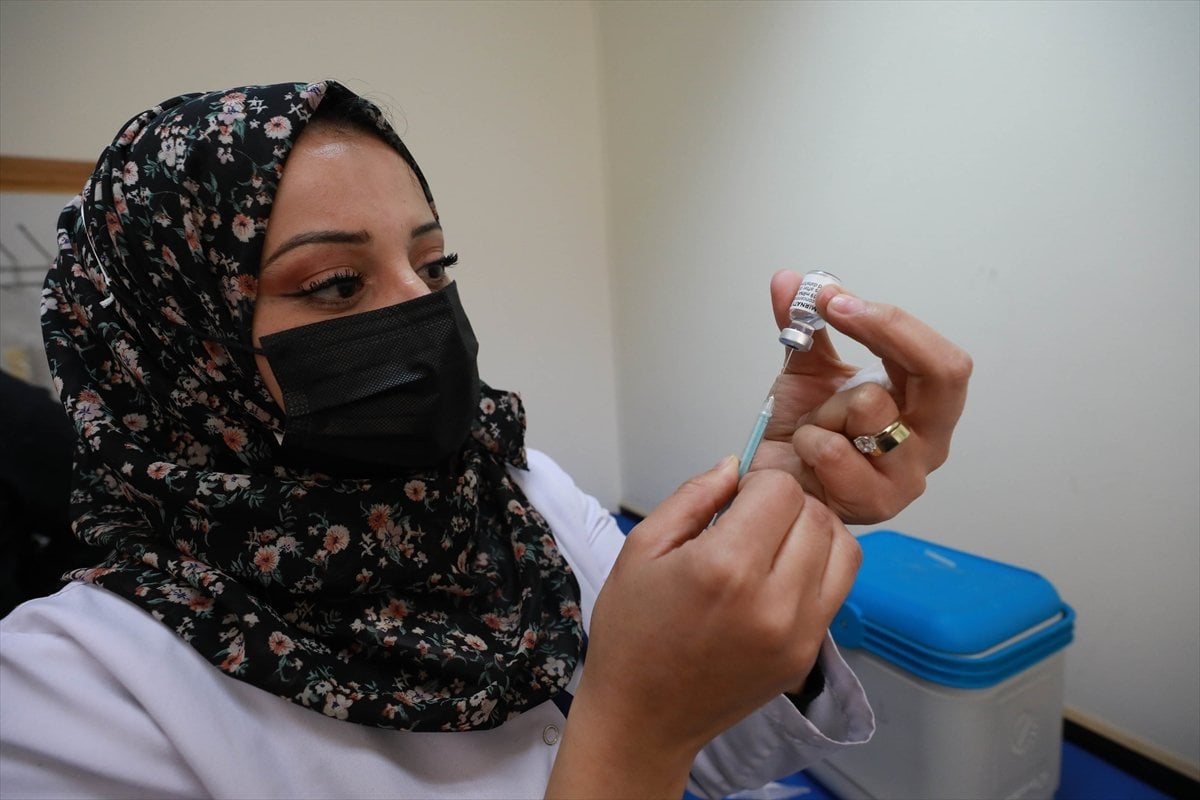 Elderly and chronically ill in Palestine start getting coronavirus vaccine #3