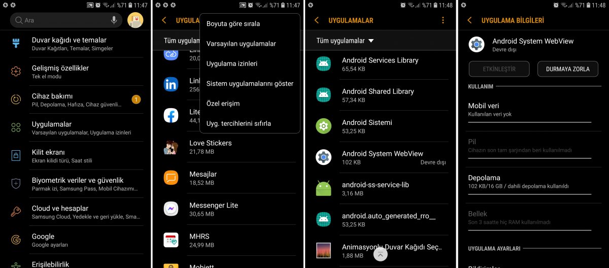 android system vewview