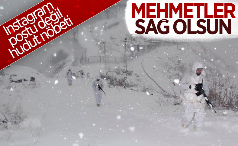 Mehmetçik'in kar altında terörist avı