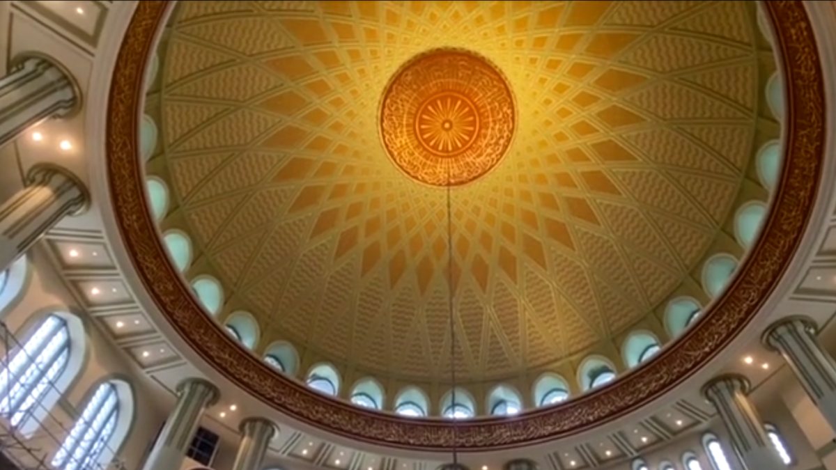 Taksim Camii'nin içi ilk kez görüntülendi