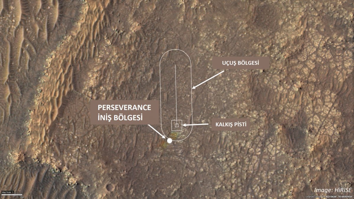 Mars helikopteri Ingenuity, uçuş için yüzeye yerleştirildi