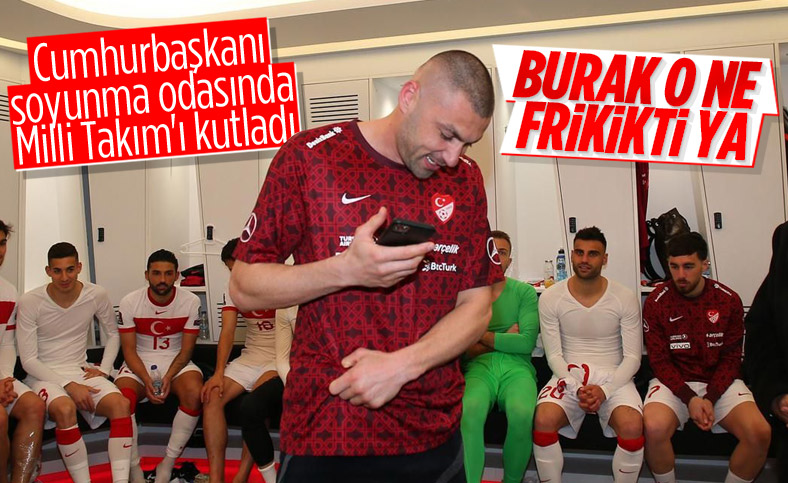 Cumhurbaşkanı Erdoğan A Milli Fubol Takımı'nı tebrik etti