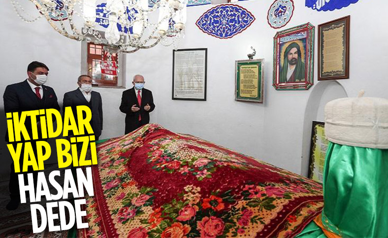 Kemal Kılıçdaroğlu Hasandede Türbesi'nde dua etti